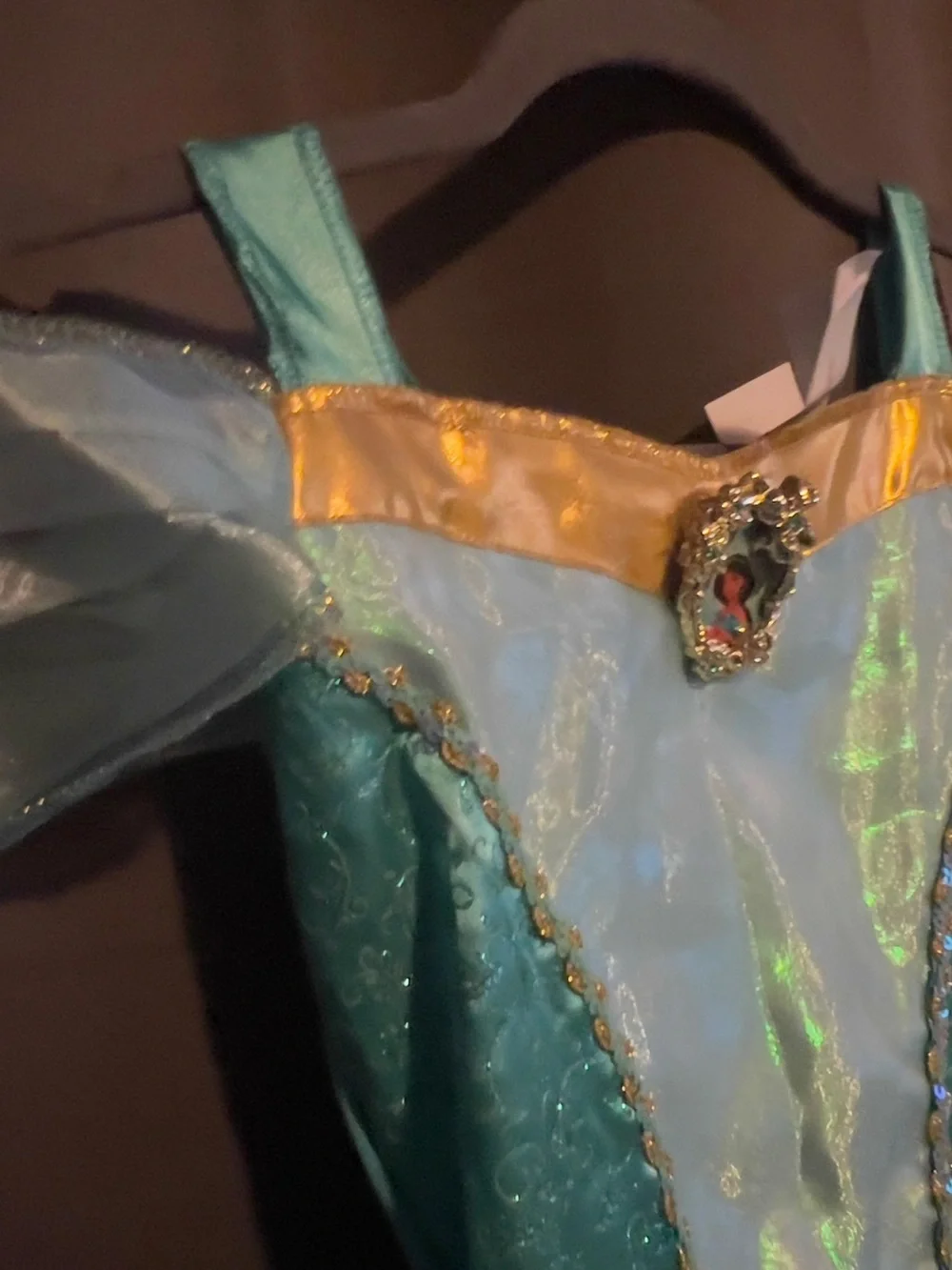 Disney Aqua and Gold Princess Superhero Dress